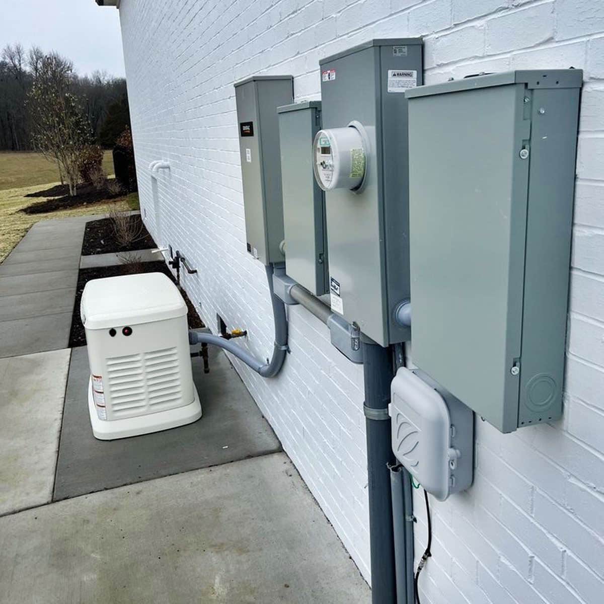 Home generator and panel installation