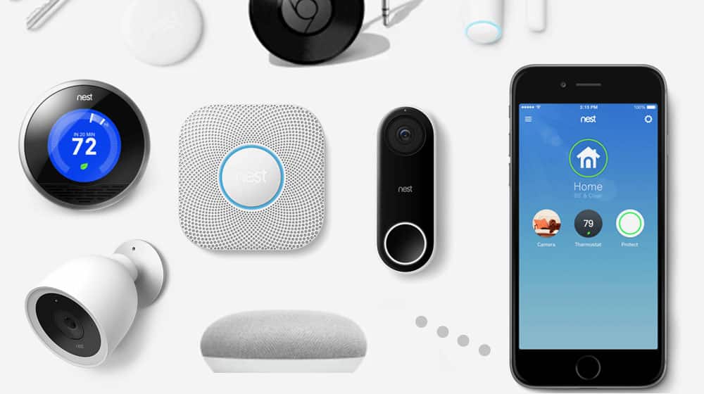 Nest Smart Home Products laid out