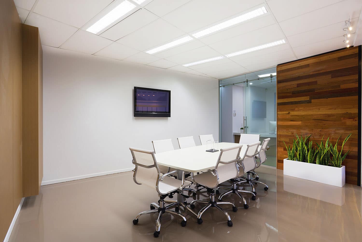 meeting room light installation